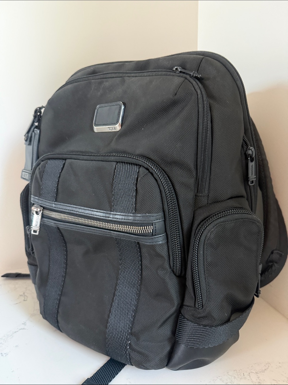 Tumi Alpha Bravo Nathan Backpack Business Laptop Bag in Black Color - Picture 13 of 16